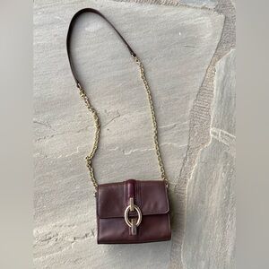 Diane Von Furstenberg Sutra Brown Leather Micro Mini Crossbody Bag